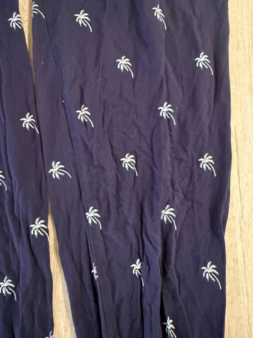 Gap Body Modal Palm Tree Jogger Lounge Pants Pajama Cool Navy Tropical Size S